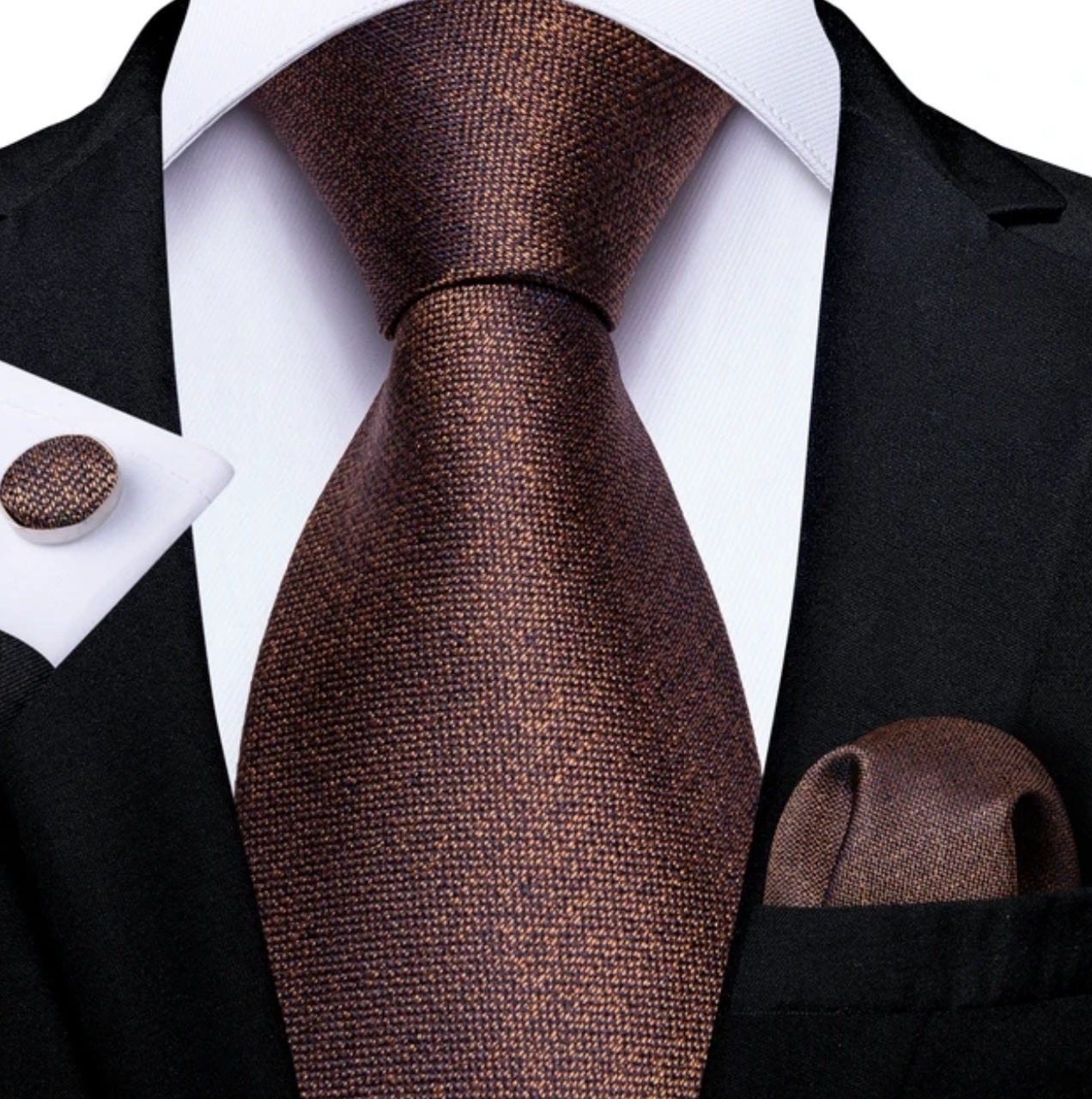 Necktie Pocket Square and Cuff-links