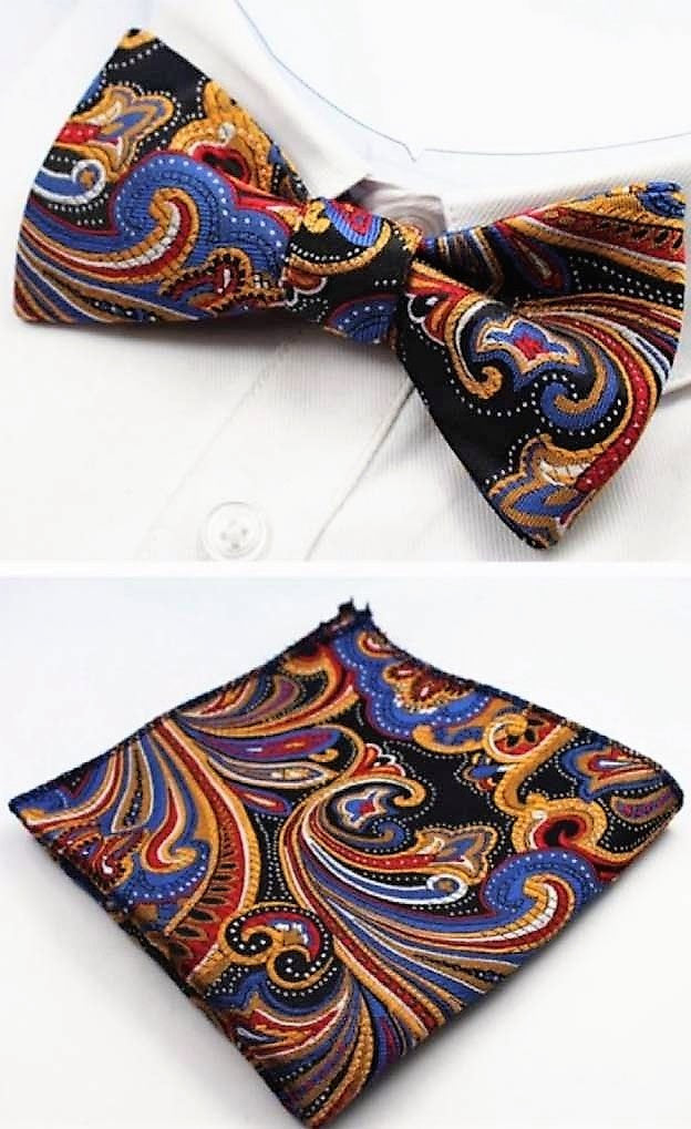 Bowtie and Pocket Square Set