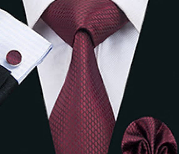 Necktie Pocket Square and Cuff-links