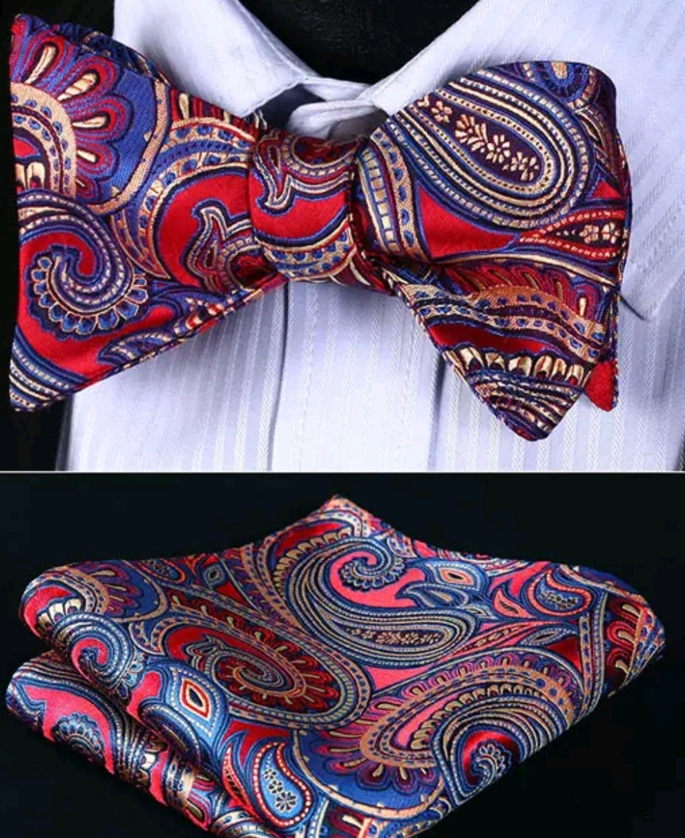 Bowtie and Pocket Square Set
