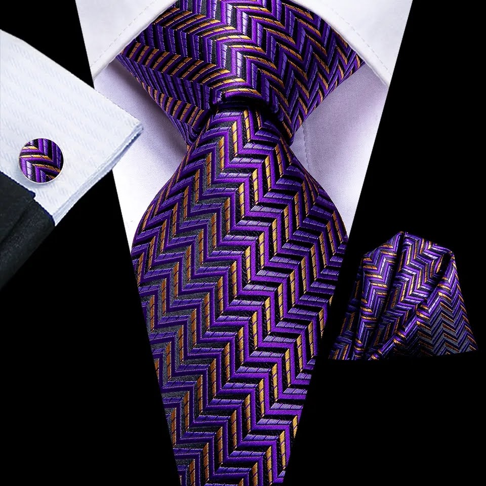 Necktie Pocket Square and Cuff-links