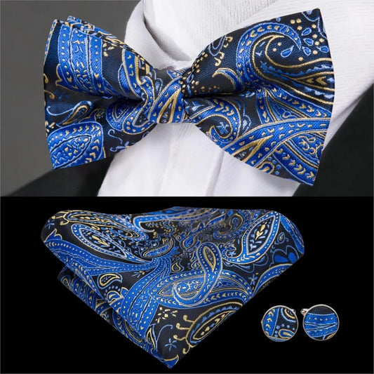 Bowtie and Pocket Square Set (Pre-Tie)