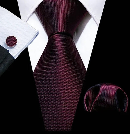 Necktie Pocket Square and Cuff-links