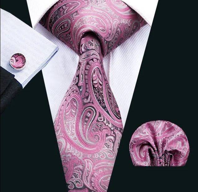 Necktie Pocket Square and Cuff-links