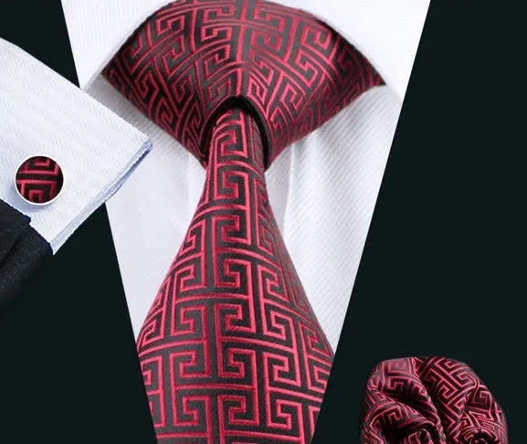 Necktie Pocket Square and Cuff-links