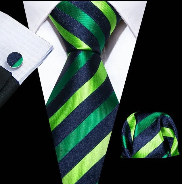 Necktie Pocket Square and Cuff-links