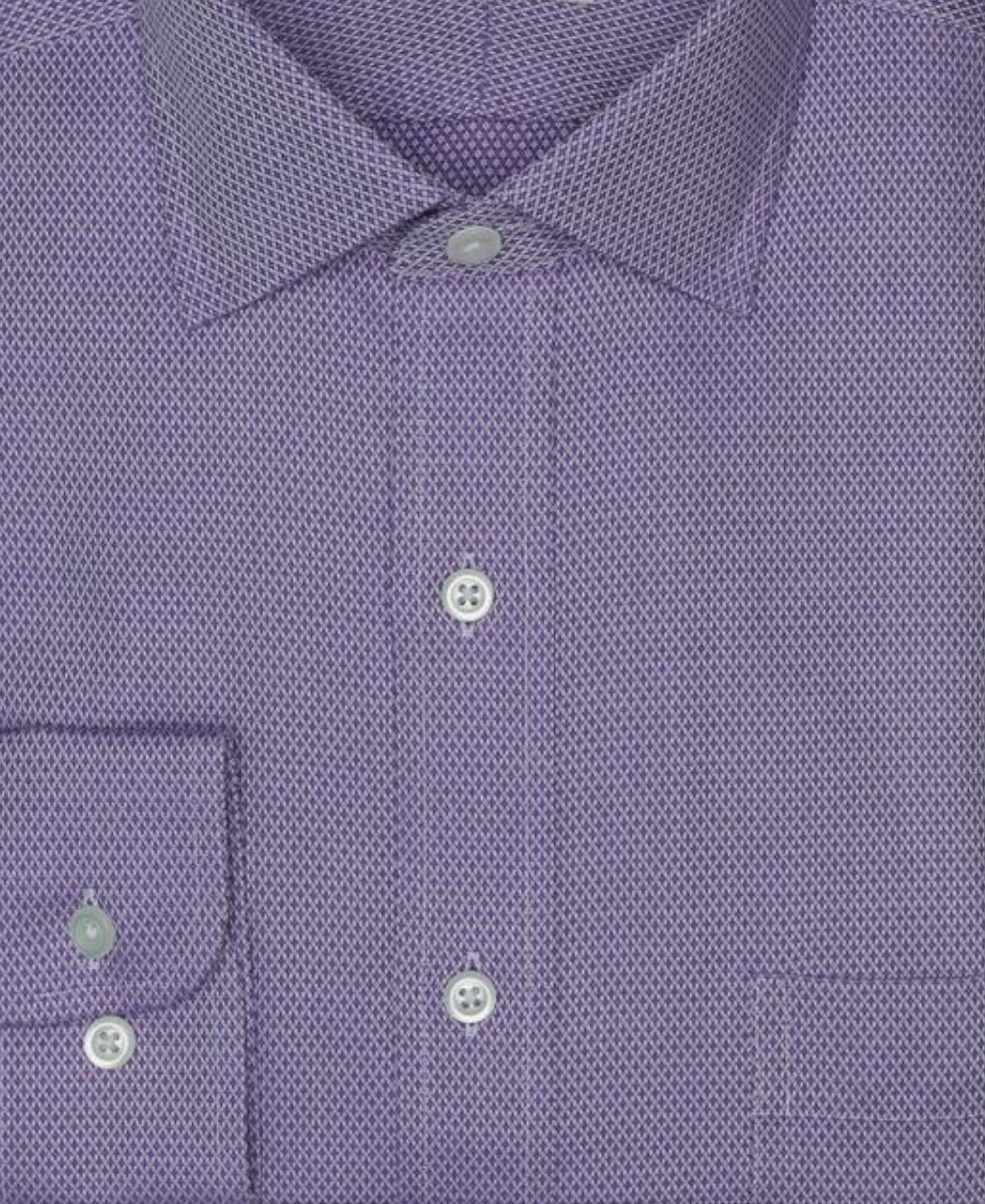 Dress Shirt - Diamand Dobby Lavendar Spread Collar