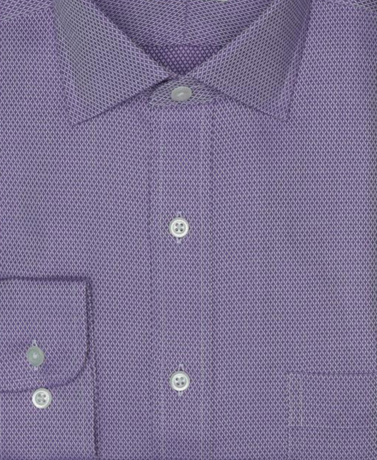 Dress Shirt - Diamand Dobby Lavendar Spread Collar