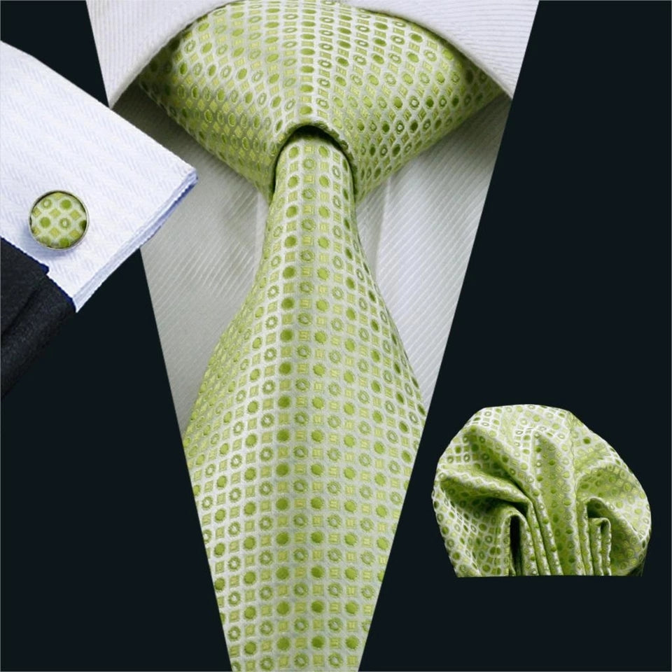 Necktie Pocket Square and Cuff-links